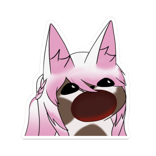 V2 Pop cat mouth open - Sticker